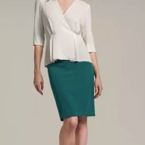 MM LaFleur Noho Skirt in Deep Teal Sz 2